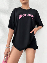 Letter Graphic Drop Shoulder Tee